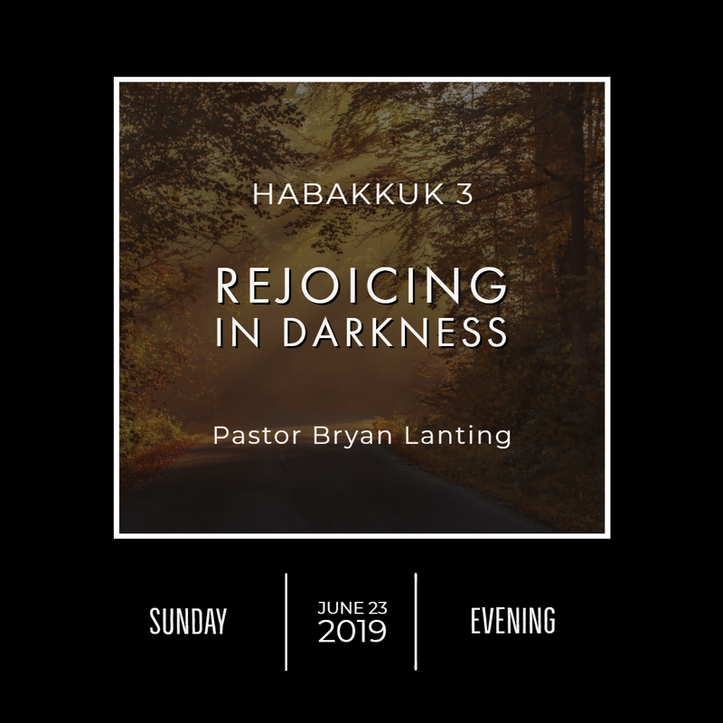 June 23, 2019 
Evening
Habakkuk 3
Rejoicing in Darkness
Lanting
Audio Message