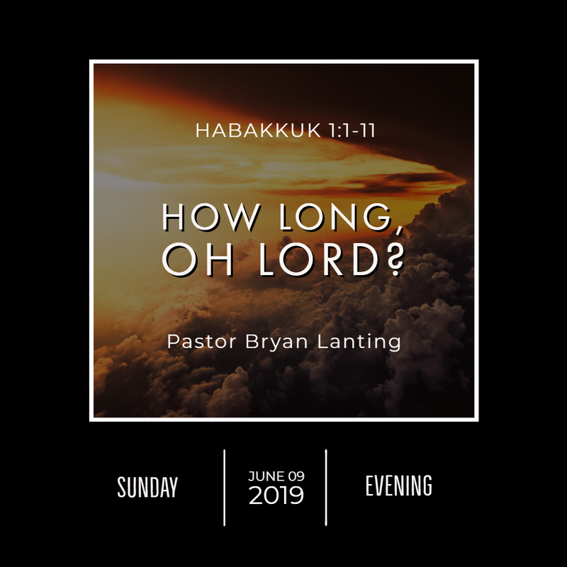 June 9, 2019 
Evening
Habakkuk 1
How Long, Oh Lord?
Lanting
Audio Message