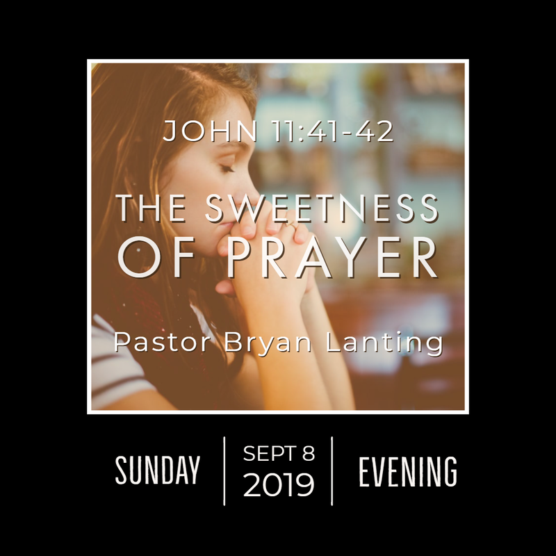 September 8, 2019 
Evening
John 11
The Sweetness of Prayer
Lanting
Audio Message